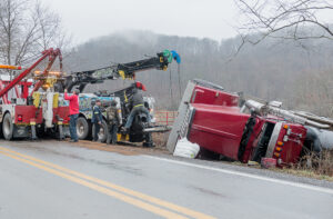 Truck accident on U.S. 119